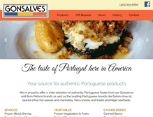 Tablet Screenshot of gonsalvesfoods.com